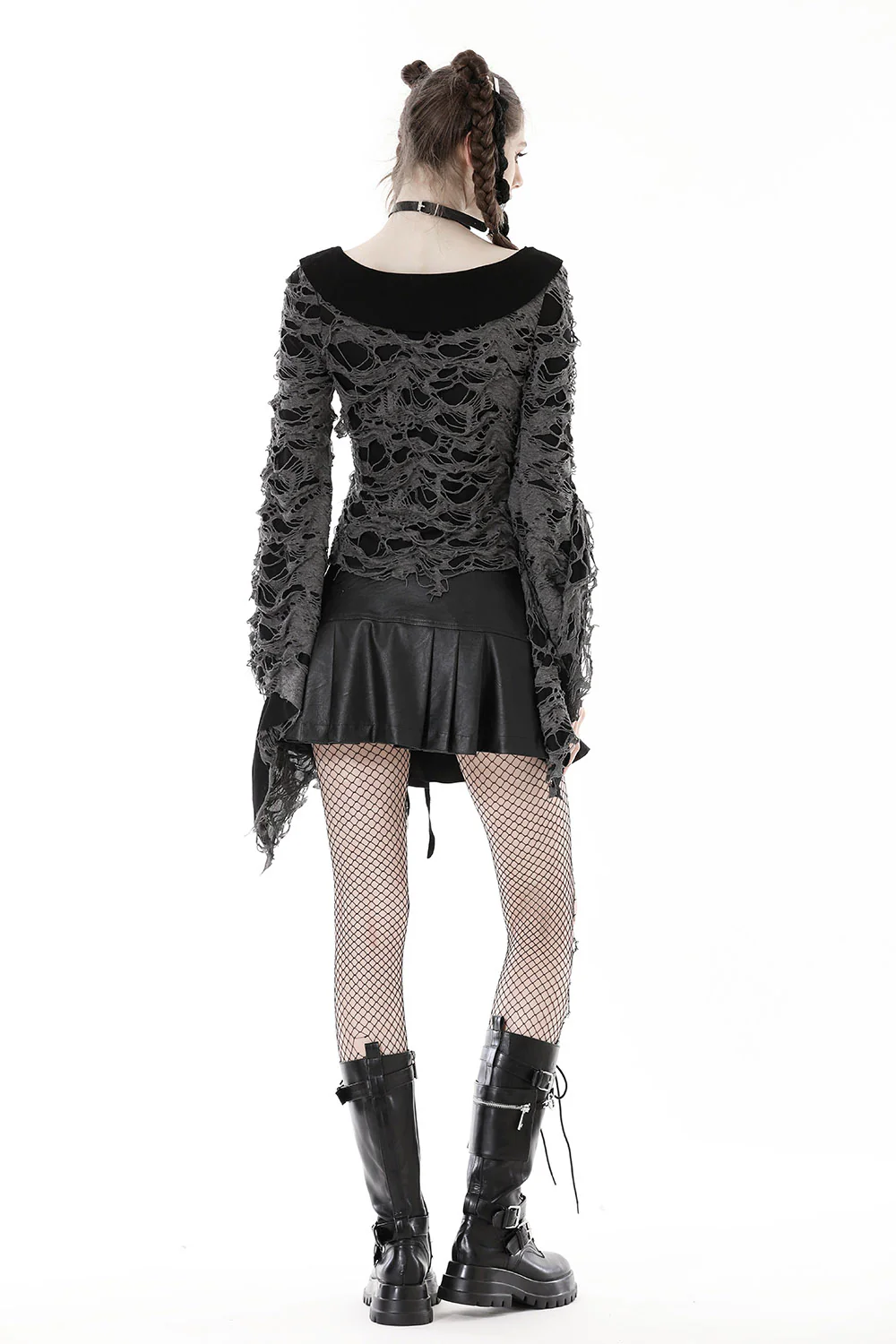 Witch Bones Tattered Top - Image 4