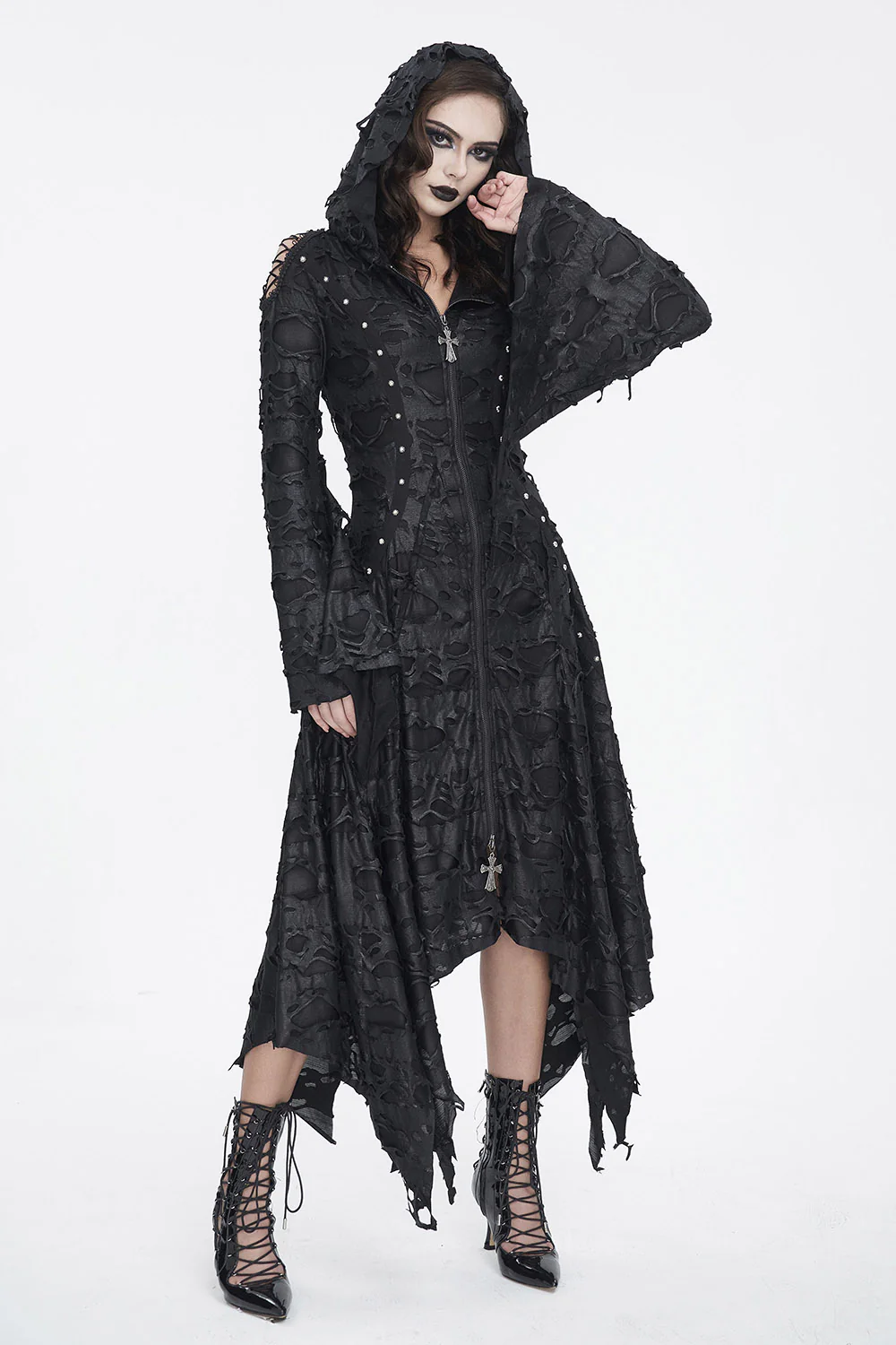 Witch Hause Hooded Dress - Image 2