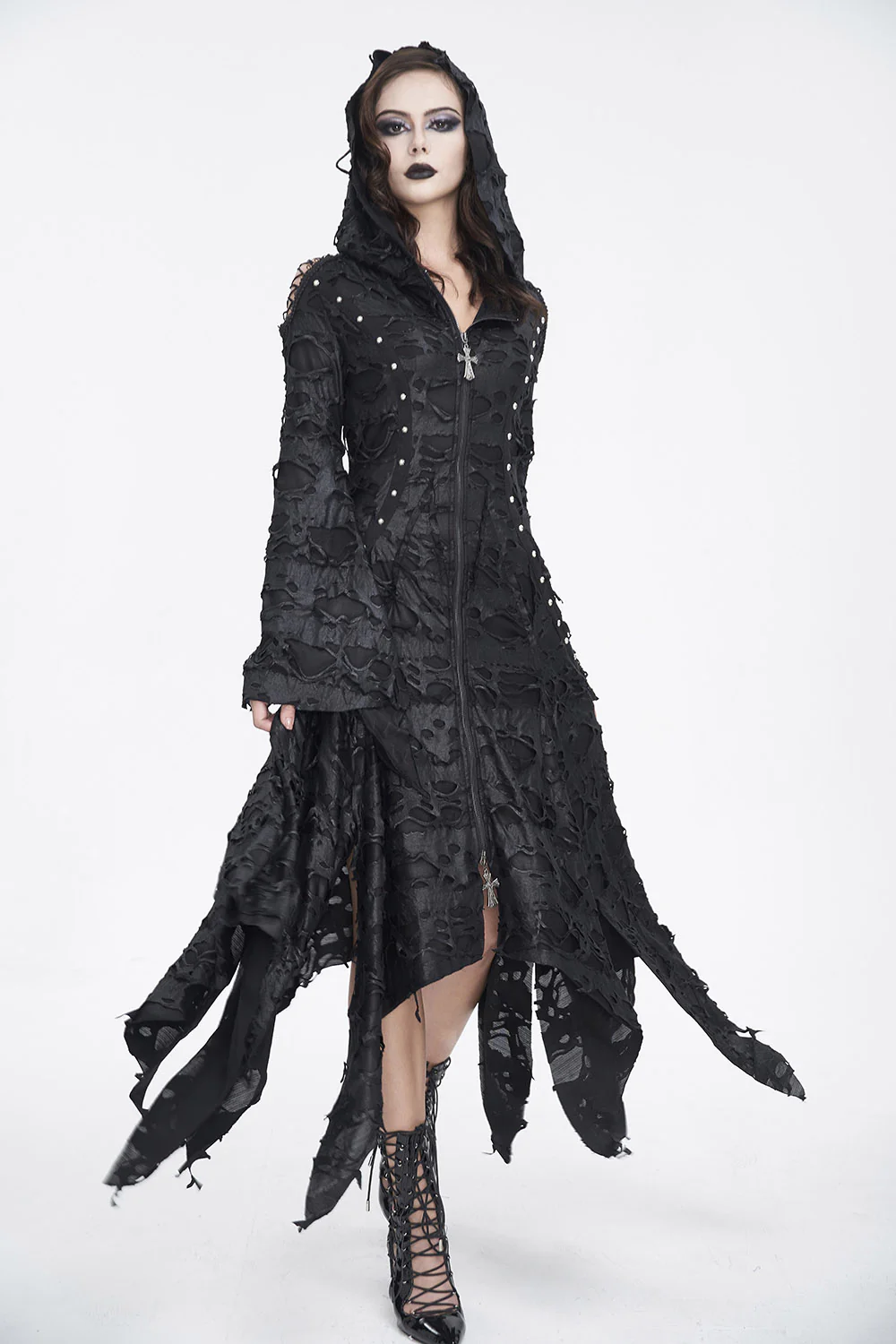 Witch Hause Hooded Dress - Image 4