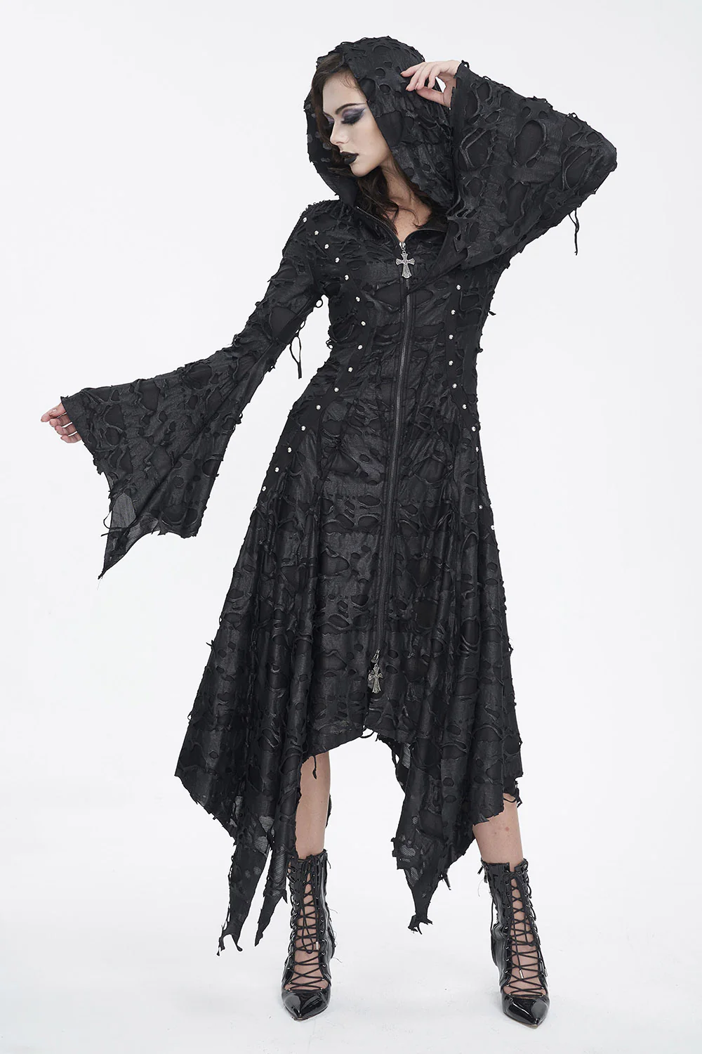 Witch Hause Hooded Dress - Image 7