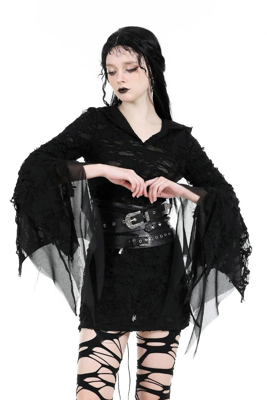 Witcher Hooded Distressed Dress - Image 3