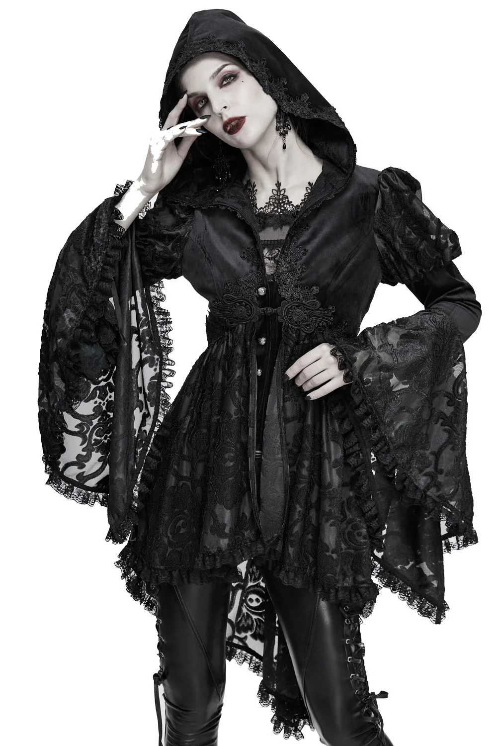 Witcheress Floral Lace Tailcoat - Image 2