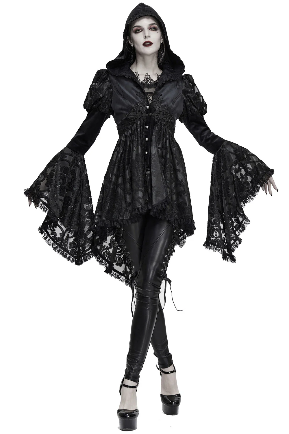 Witcheress Floral Lace Tailcoat - Image 3