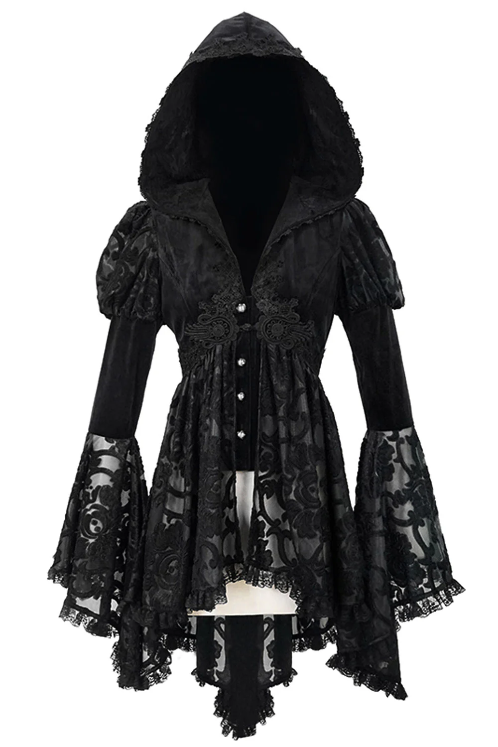 Witcheress Floral Lace Tailcoat - Image 9