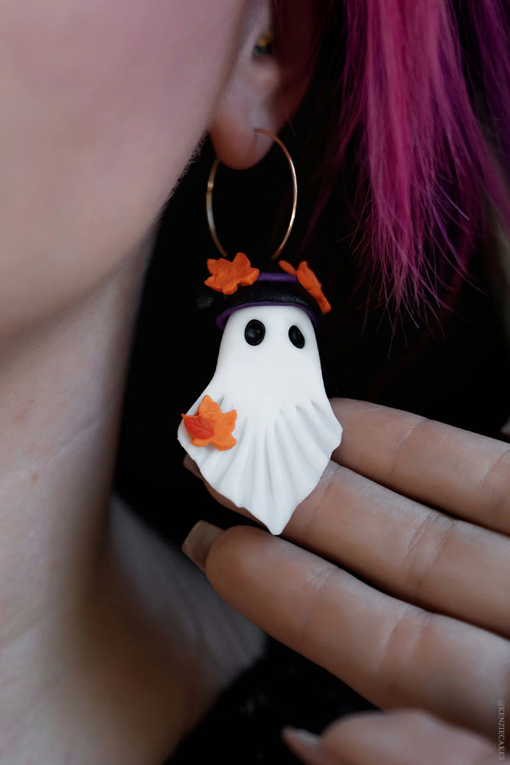 Witching Hour Ghost Earrings - Image 2