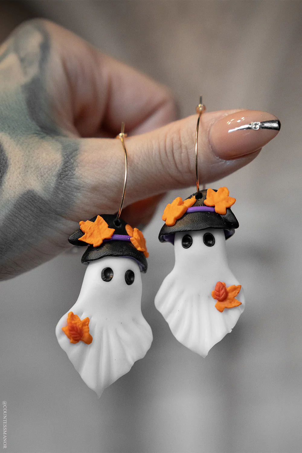 Witching Hour Ghost Earrings - Image 9