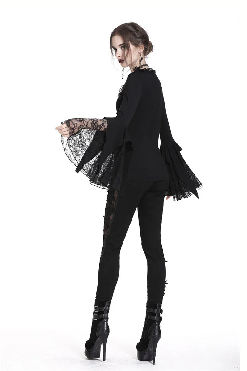 Witching Hour Lace Bell Sleeve Top - Image 9