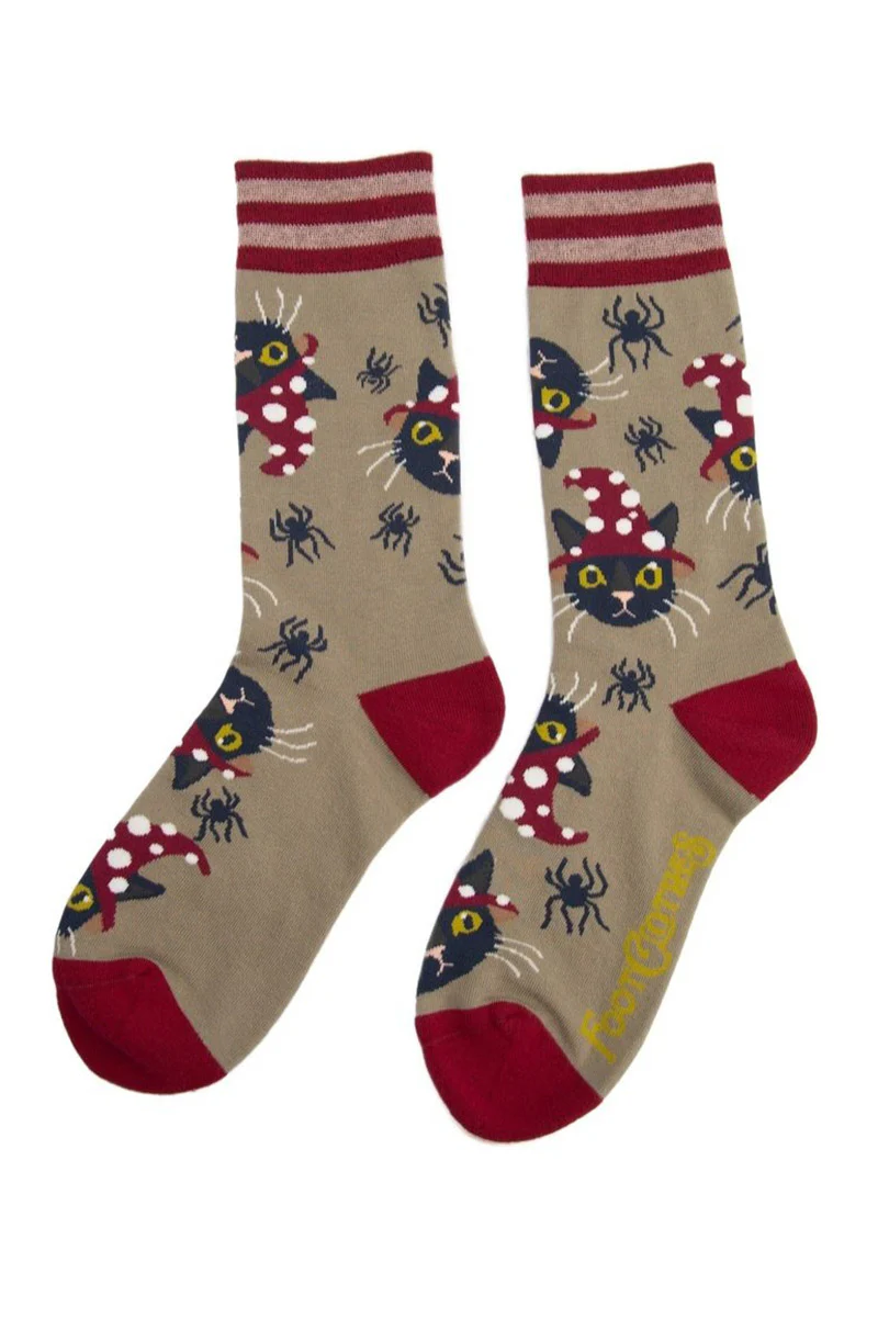 Witchy Whiskers Crew Socks - Image 3