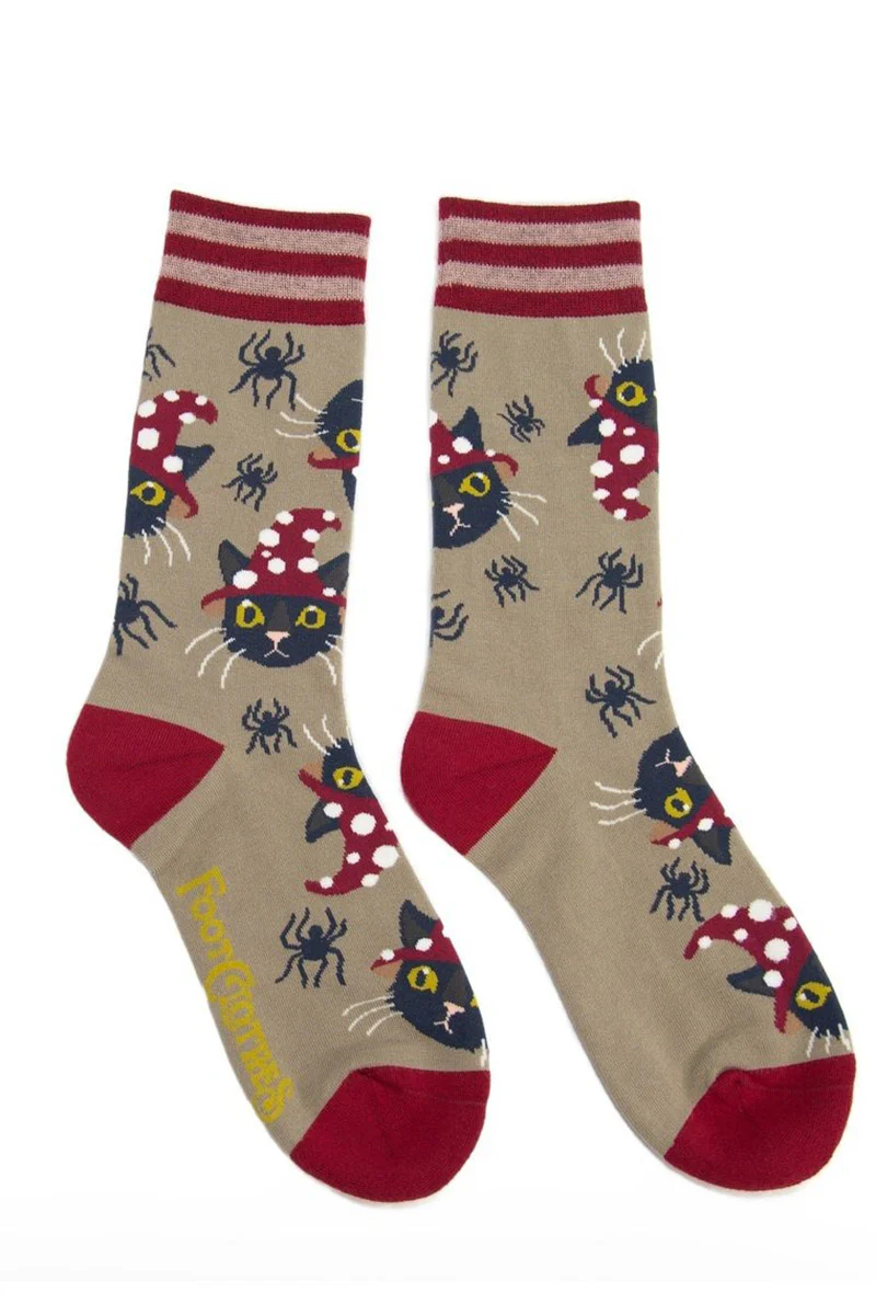 Witchy Whiskers Crew Socks - Image 4