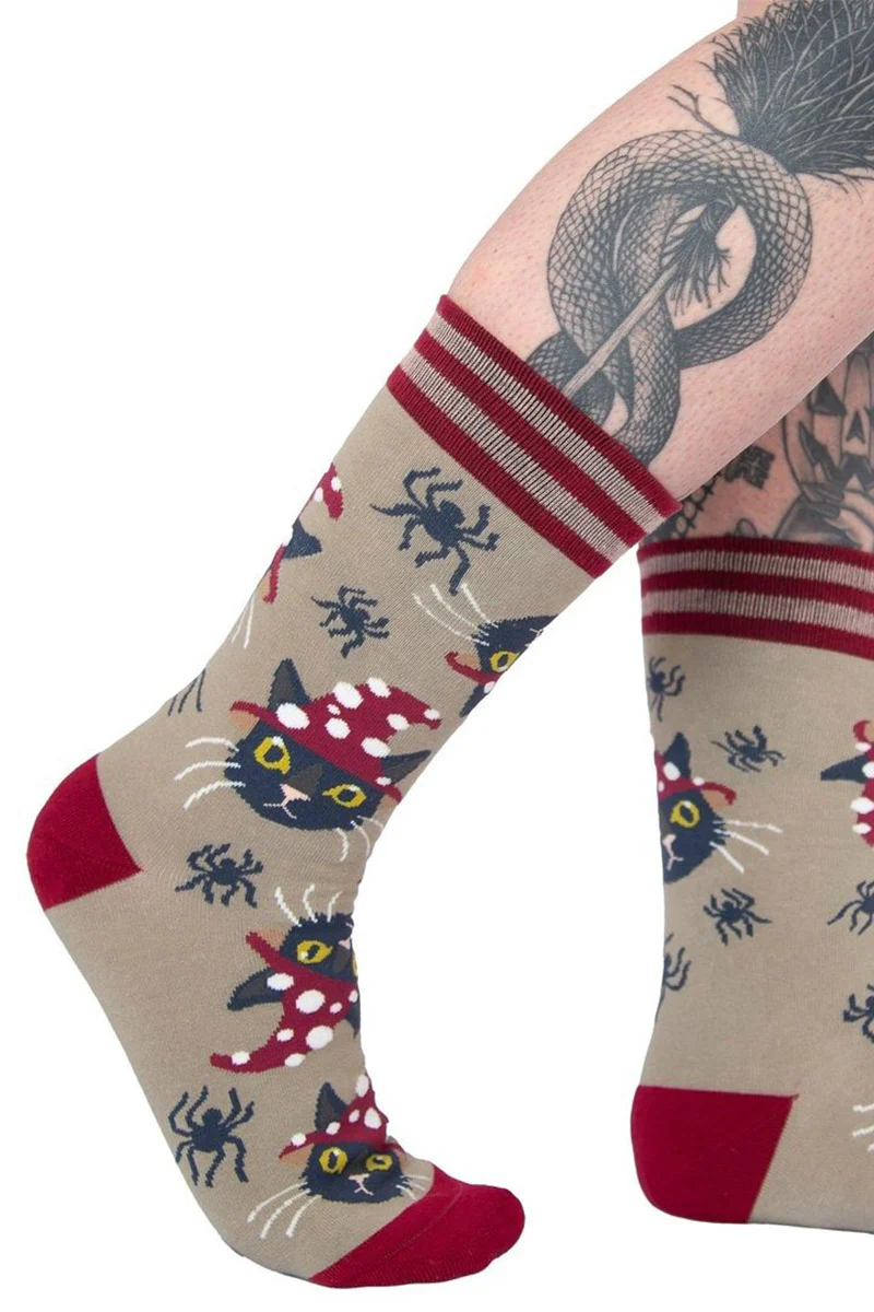 Witchy Whiskers Crew Socks - Image 8