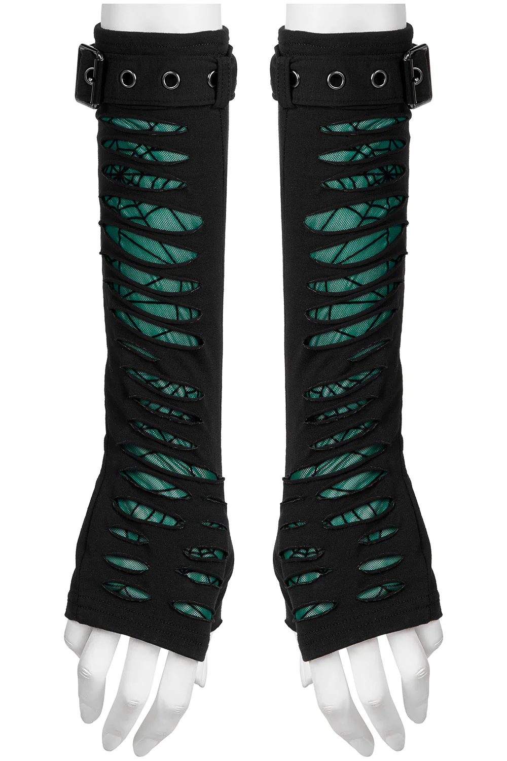 Woven Webs Emerald Armwarmers [GREEN]