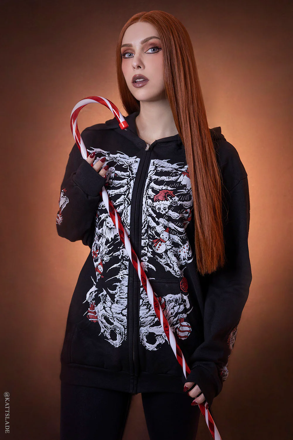 Xmas Skeleton Hoodie - Image 3