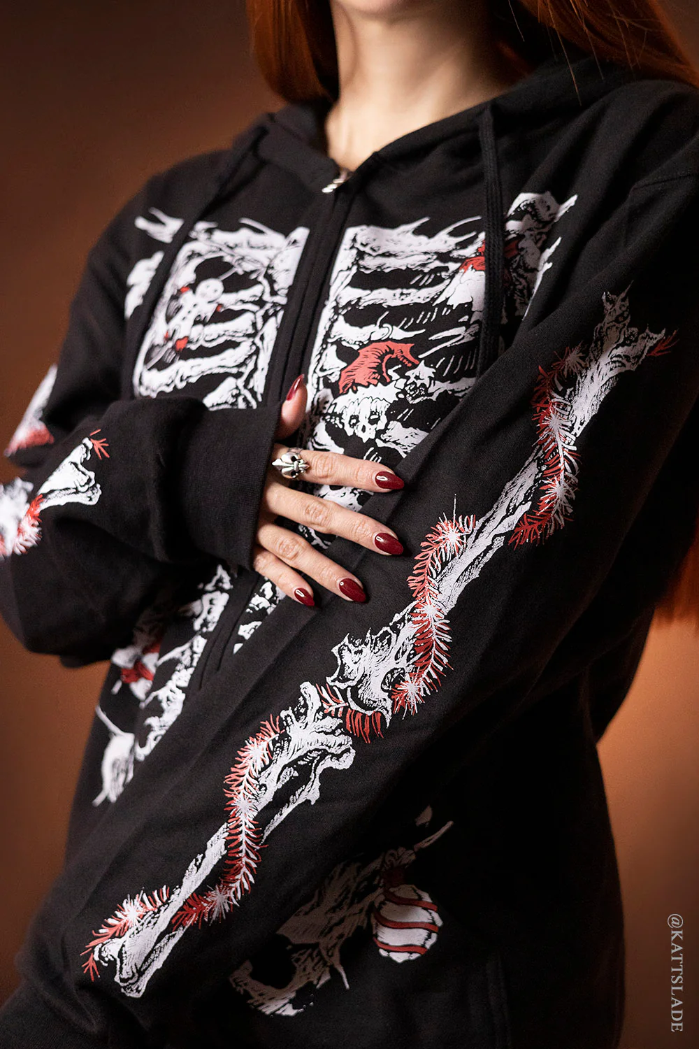 Xmas Skeleton Hoodie - Image 4