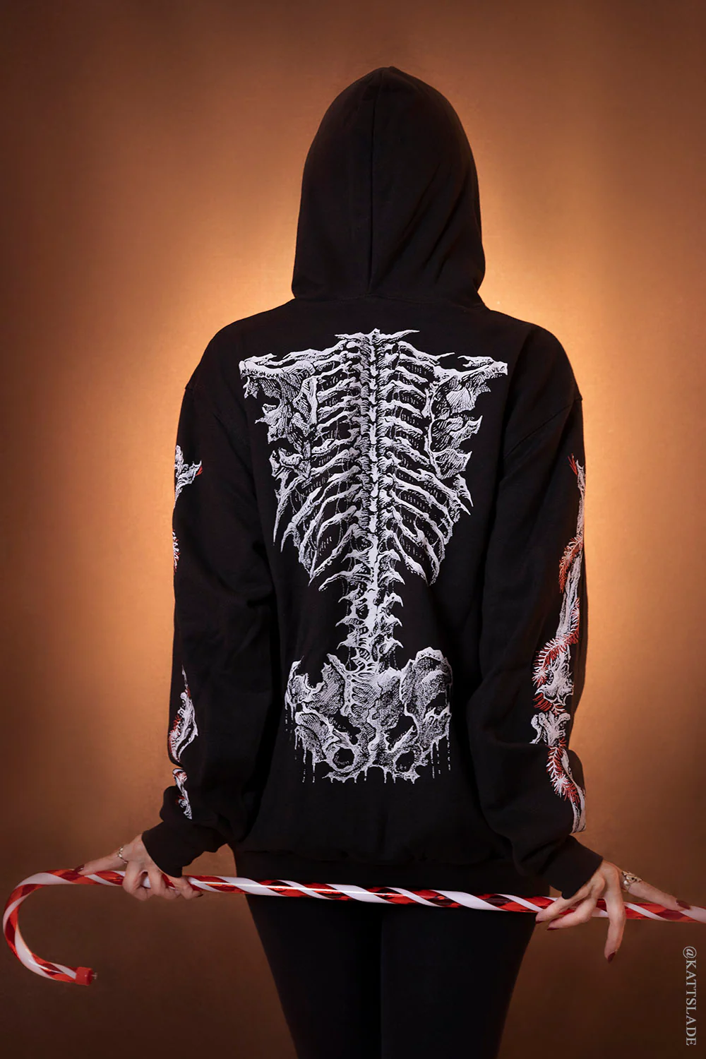 Xmas Skeleton Hoodie - Image 5