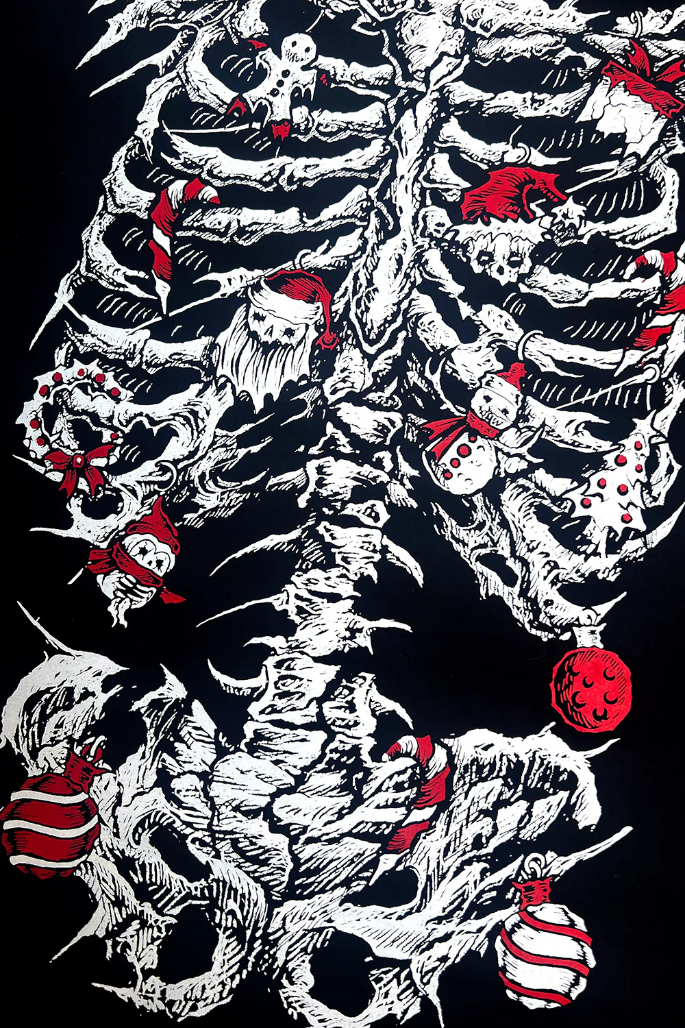 Xmas Skeleton Hoodie - Image 8