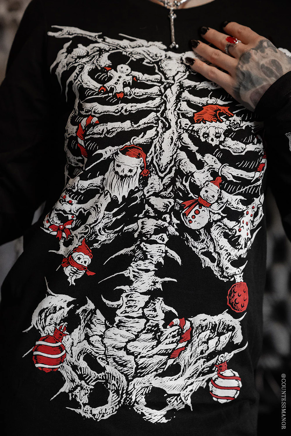 Xmas Skeleton T-shirt - Image 2