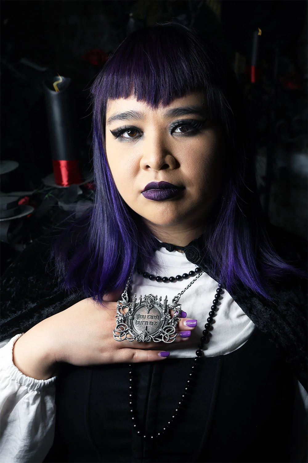You Can't Burn Me Witch Necklace [Mother of Hades x VampireFreaks] - Image 4