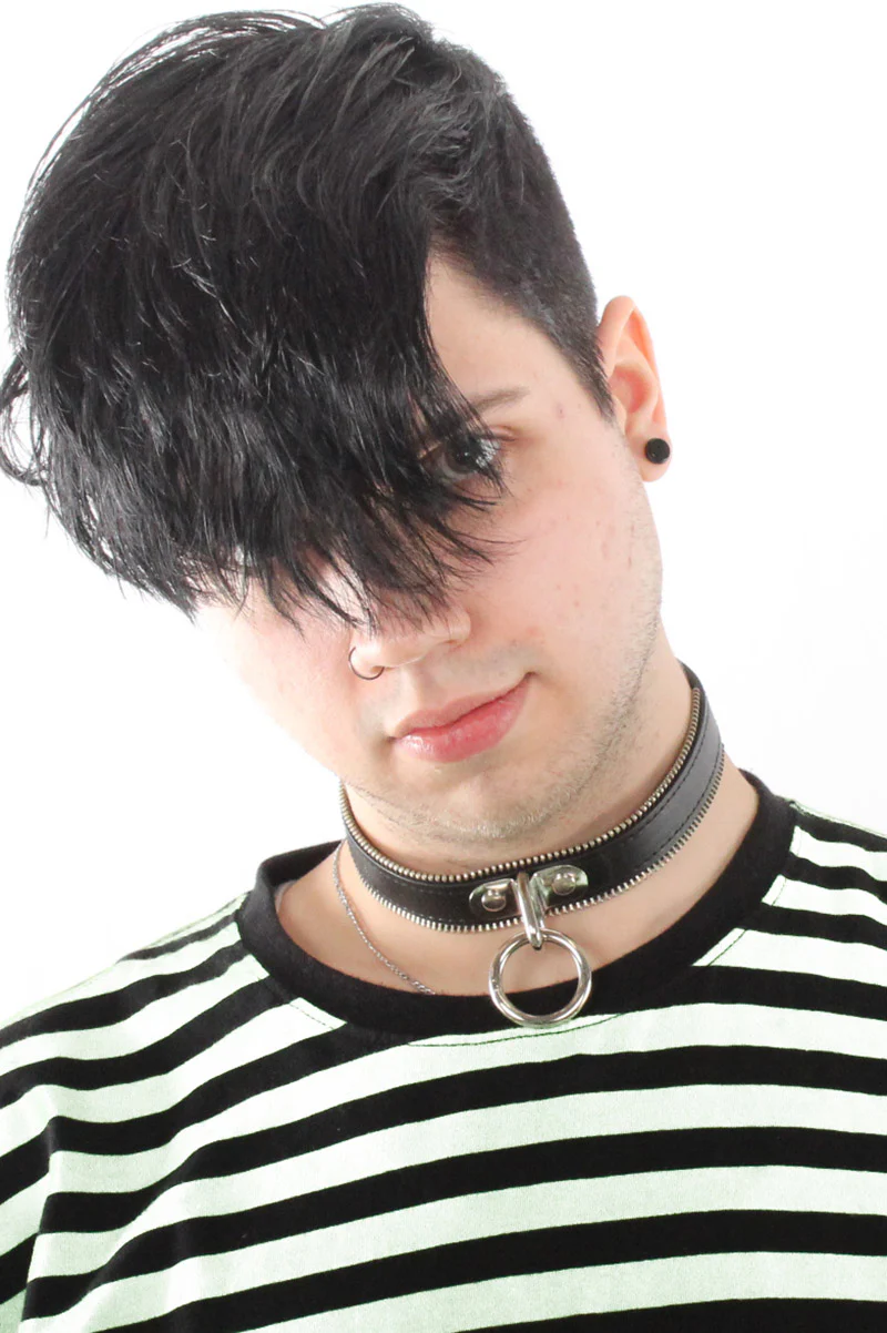 Shut Up and Zip Me Bondage Collar - Image 2