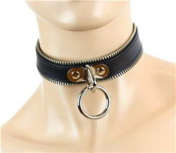 Shut Up and Zip Me Bondage Collar - Image 3