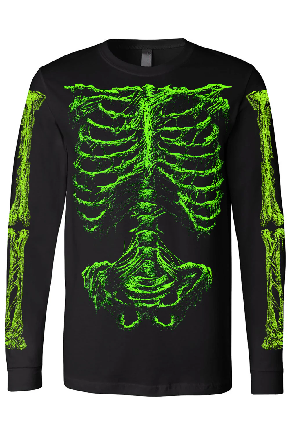 Zombie Rot Skeleton T-shirt [Monster Green] - Image 4