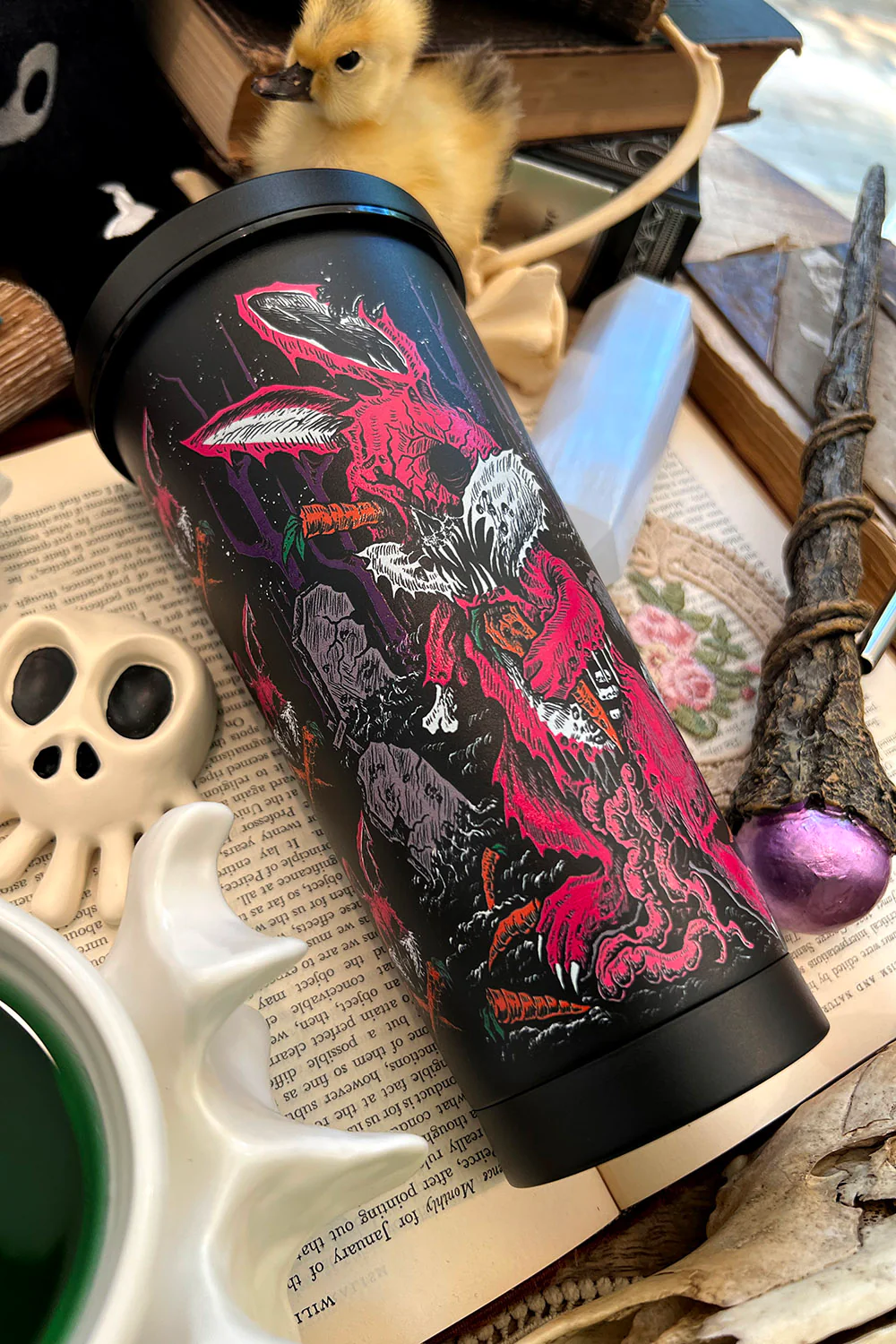 Zombunny Cold Brew Tumbler with Straw - Image 9